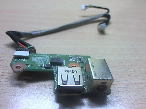 Conector Ac Power + Usb Para Laptop Hp Dv6000 Desarme