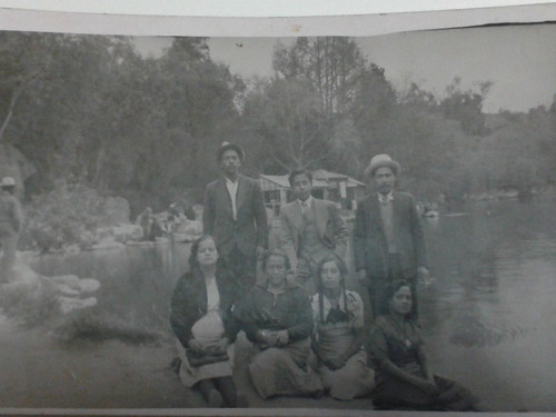 Foto Antigua De Familia En El Lago De Chapultepec (1941)