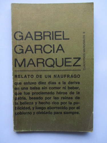 Relato De Un Naufrago / Gabriel García Márquez / Tusquets