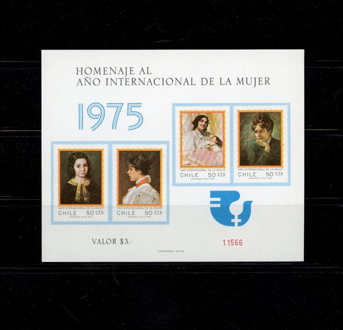 Año Internacional De La Mujer. Block Souvenir De Chile Nº 31