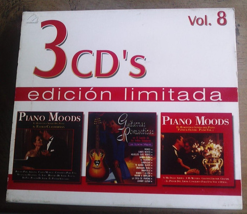 Piano Moods & Guitarras Romanticas Set De 3 Cds 2004 Au1