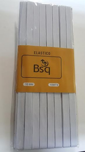 Elastico Bsq 10 Mm Pieza Blanco 10 Mts - Pack 3 Unidades