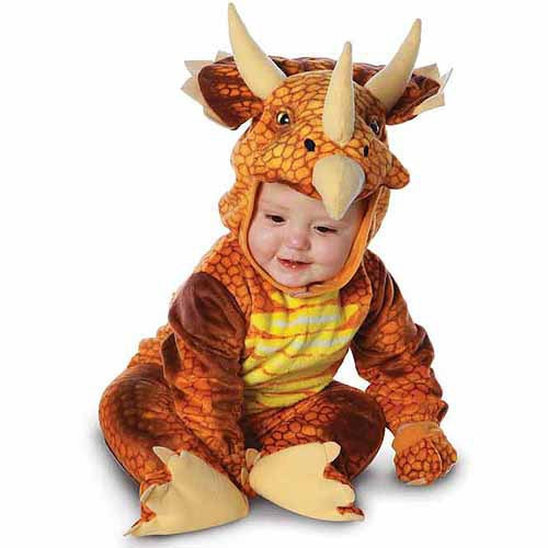 Disfraz Talla Large(2t 4t) Para Niño Triceratops, Halloween