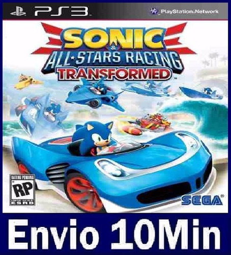 Sonic & All-stars Racing Transformed Play 3 Ps3 Código Psn