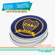 Comprar Cumple Boca - Tarjetita Souvenir Boca Para Imprimir