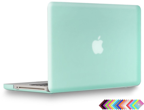 Paq 2 Macbook Carcasa+2 Accesorios Case Pro 13 Verde Menta