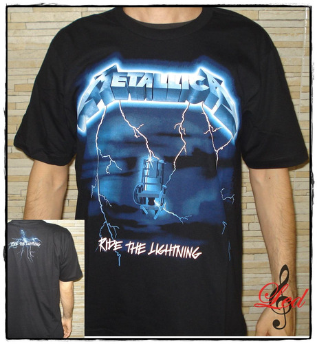 Camiseta Metallica Ride The Lightning Consulado Do Rock