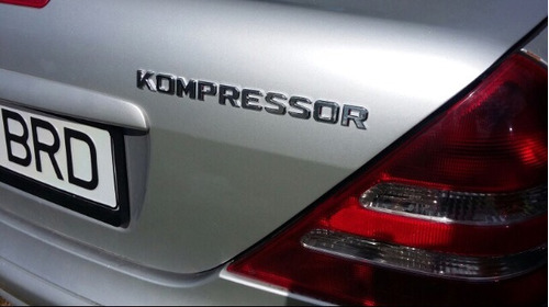 Emblema Mercedes Benz Kompressor Cromado Para Auto