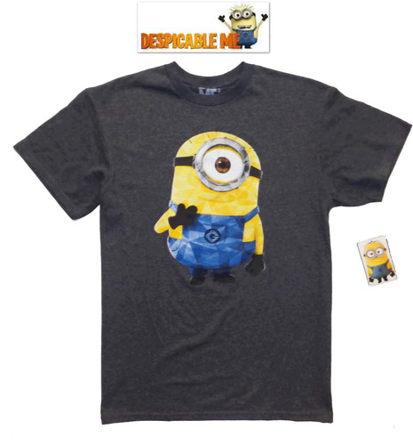 Si Envio Playera L Despicable Me Gris Hombre Mujer Minions