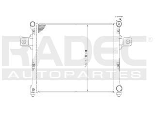 Radiador Jeep Comander 2005-2006 V6/v8 3.0/3.7/4.7lts Auto