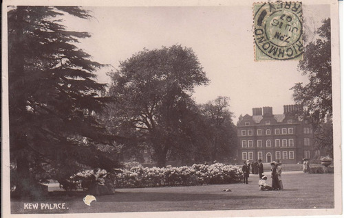 1907 Postal Kew Palace Londres Inglaterra Cursada Con Sello