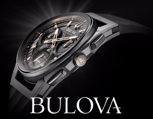 Relógio Bulova Curv Masculino 98a162 Titanio Vidro Safira