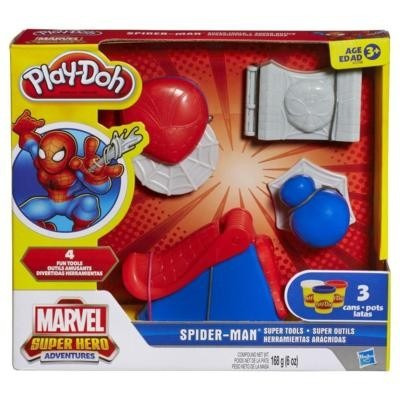 Masas Play Doh Marvel Spider-man Super Tools Moldes Extructo