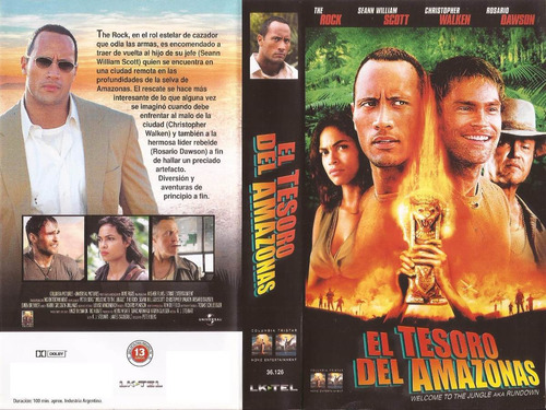 El Tesoro Del Amazonas Vhs Dwayne Johnson Vhs Sin Caja (Usado)