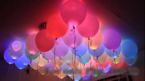 Luz De Colores Led Bombas X 100 Unid Fiestas Neón 15 Años 2