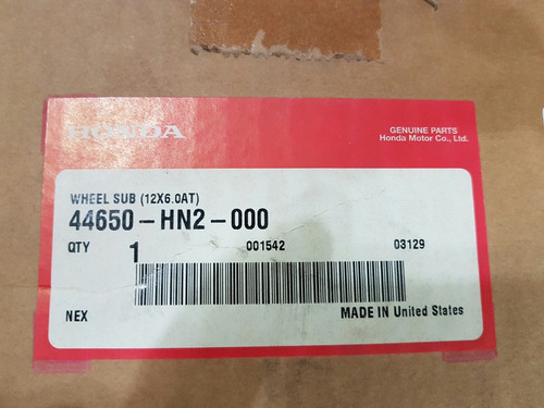 Imagen 2 de 4 de Llanta Delantera Rueda Original Honda Trx 500 2001 Al 2003