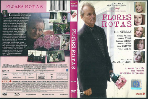 Flores Rotas Bill Murray Sharon Stone Jessica Lange Dvd | MercadoLibre