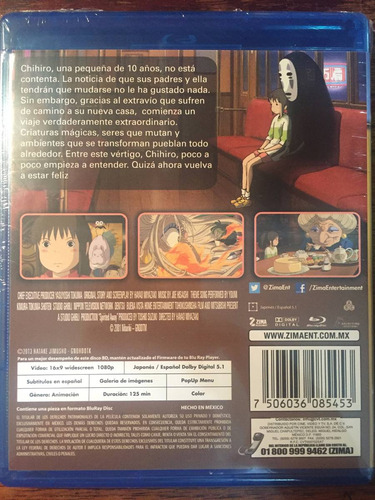 Blu-ray El Viaje De Chihiro / De Miyazaki & Studio Ghibli