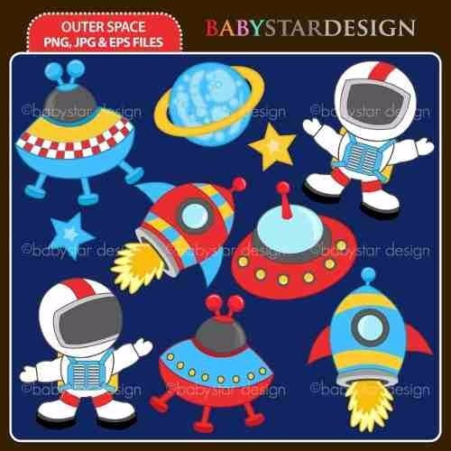 Kit Imprimible Astronautas Espacio 8 Imagenes Clipart