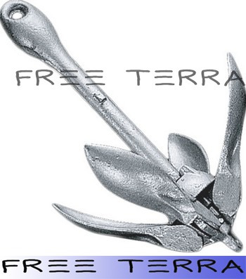 Imagen 3 de 4 de Ancla Plegable 1,5 Kg Con 15 Mts De Cabo Para Kayaks