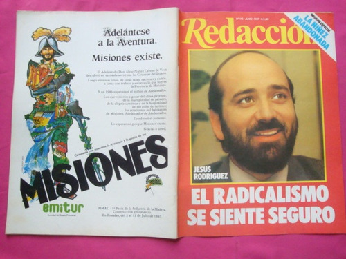 Revista Redaccion N° 172 1987 Radicalismo Se Siente Seguro