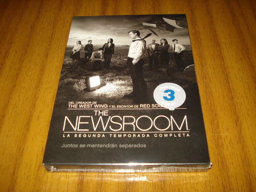 Dvd Serie The Newsroom / Segunda Temporada (sellado)  3 Dvd