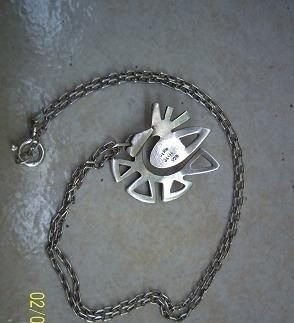 Cadena De Plata C/ Medalla Y Piedra Malaquitas De México