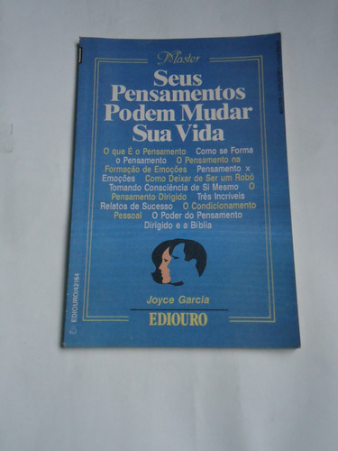 Livro Seus Pensamentos Podem Mudar Sua Vida - Joyce Garcia