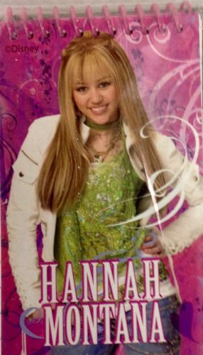 Docena 12 Libretas Espiral Impresas Hannah Montana Original