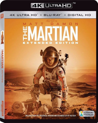 4k Ultra Hd + Blu-ray The Martian Mision Rescate / Extendida