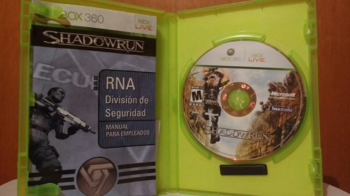 Shadowrun (con Manual) Xbox 360 En Español Od.st (Usado)