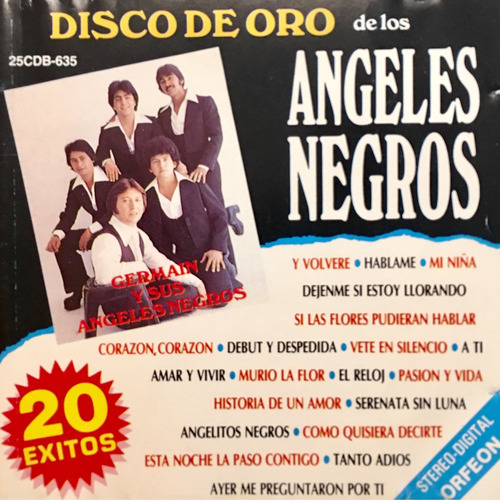 Cd Germain Y Sus Angeles Negros Disco De Oro 20 Exitos