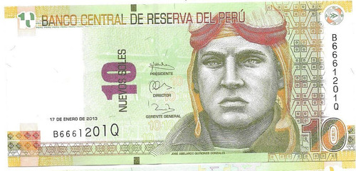 Billete Peru 10 Nuevos Soles Machu Pichu Sin Circular