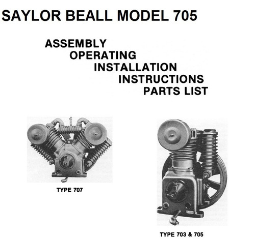 Kit Reparacion Compresor Aire 6094 Saylor Beall Modelo 705