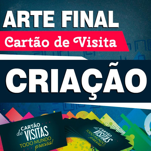 Arte Final Cartão De Visita Criação De Artes Gráficas