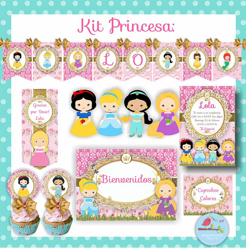 Kit Princesas Disney