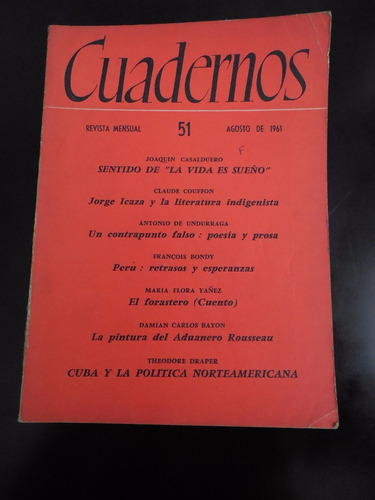 Revista Cuadernos 51 Casalduero Couffon Bondy Bayon