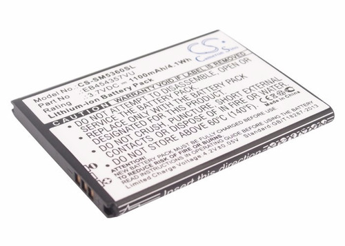 Batería P/ Samsung Gt-s5360, Wave Y, 1100mah Caballito