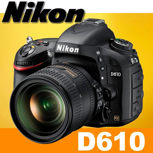 Nikon D610 24mp - Lente 24-85mm + Caselogic + 32gb + Tripé