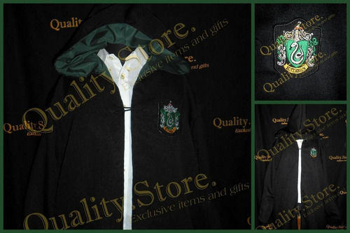 Túnica Colegio Casa Slytherin Talle M Harry Potter Capa Hp