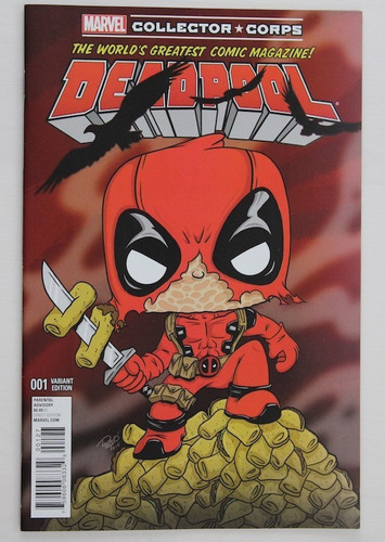 Deadpool 01 - Hq Quadrinhos Comic Book -  Capa Variante