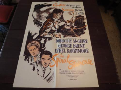 Poster Original The Spiral Staircase La Escalera De Caracol (Usado)