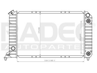 Radiador Chevrolet Blazer 1995-1996 L4 2.2 Lts Automatico