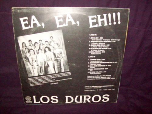 Los Duros Vinilo Lp Ea Ea Eh !