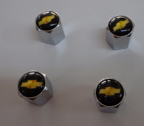 Tapa Valvulas Para Llantas Kit X 4 Logo Chevrolet Sobrerueda