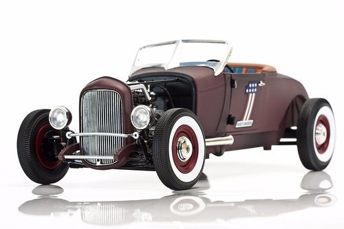 Ford 1929 Hot Rod Harley Davidson 1:18 Highway 61