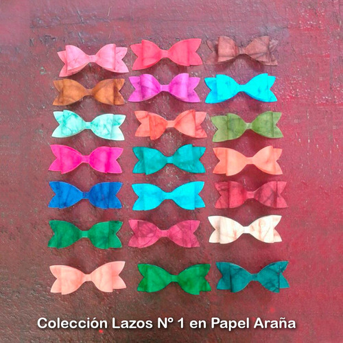  Lazos De Papel Araña Para Bolsas Ó Cajas (12 Uds)