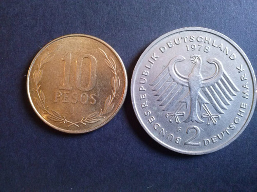 Moneda Alemania Federal 2 Mark 1978 Ceca F Níquel  (c25)