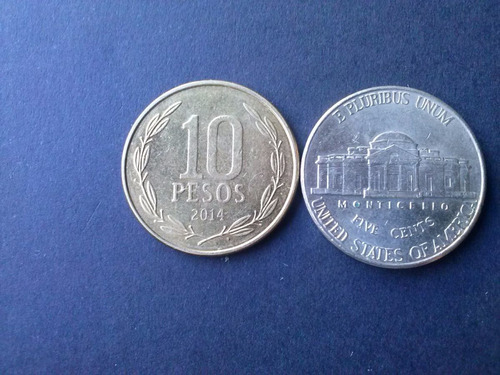 Moneda Estados Unidos Five Cents Níquel 1998 Ceca D