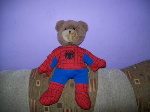 Bonito Osito De Peluche Teddy Con Ropa Del Hombre Araña